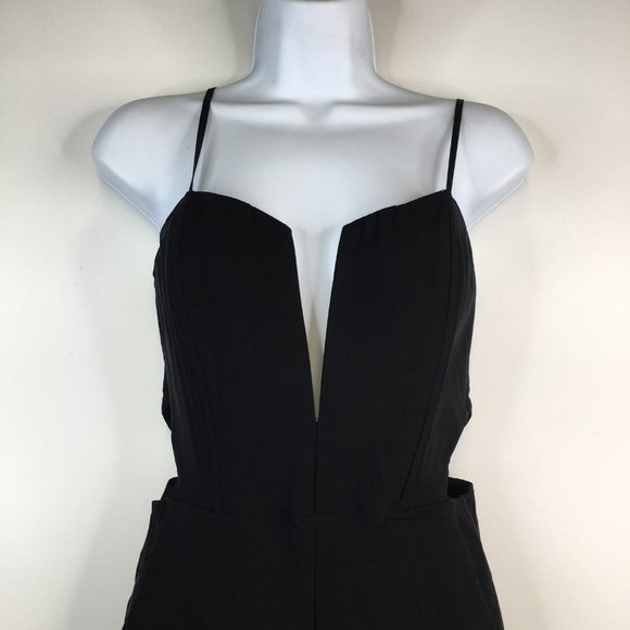 Nasty Gal Cutout Black Bustier Jumpsuit Size M - Picture 15 of 15